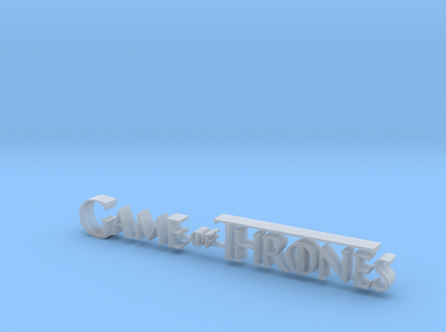 Game of Thrones Logo 8 cm in Clear Ultra Fine Detail Plastic