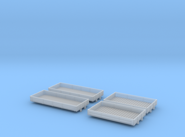 Colwick & Economiser open wagon bodies in Clear Ultra Fine Detail Plastic