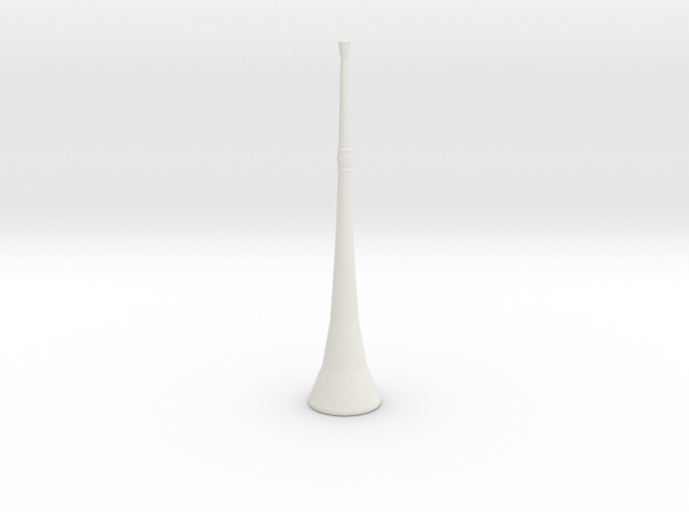 Vuvuzela (1:5) in White Natural Versatile Plastic