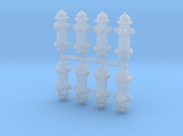 Hydrant 15mm Group in Clear Ultra Fine Detail Plastic