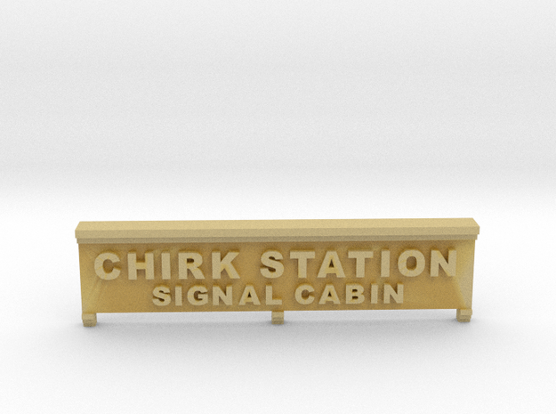 Chirk Signal Cabin Nameplate