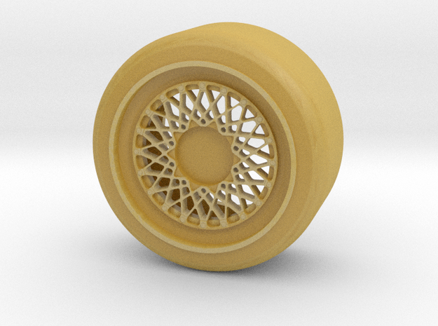 M3 DTM Wheel #2 in Tan Fine Detail Plastic