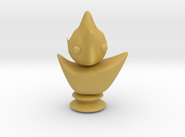 chess bird in Tan Fine Detail Plastic