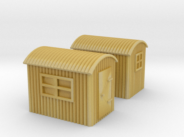 (1:450) GWR Lineside Huts #1 in Tan Fine Detail Plastic