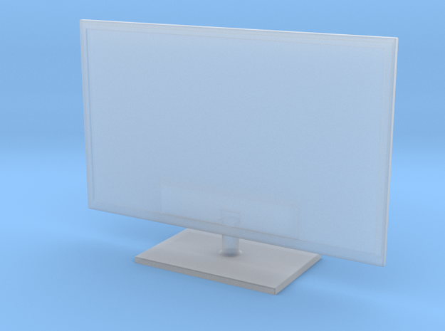 1:48 (O SCALE) 32" LED TV FLAT SCREEN (V1.3) in Clear Ultra Fine Detail Plastic