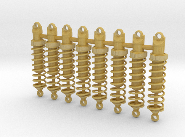 1/16th Scale Coil Over Spring Assembly 8  in Tan Fine Detail Plastic