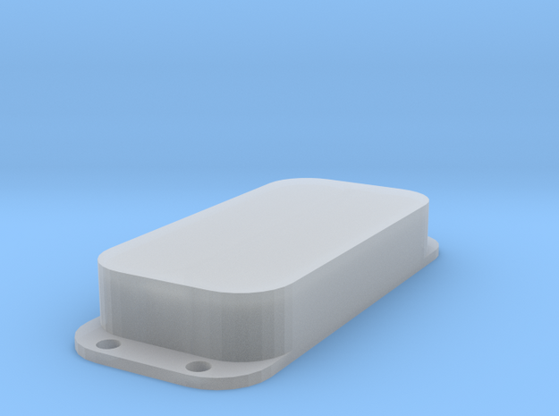 Strat PU Cover, Double, Closed in Clear Ultra Fine Detail Plastic