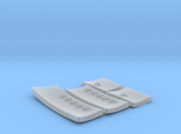 DeAgo Falcon Corridor - Starboard Pads with Sconce in Clear Ultra Fine Detail Plastic