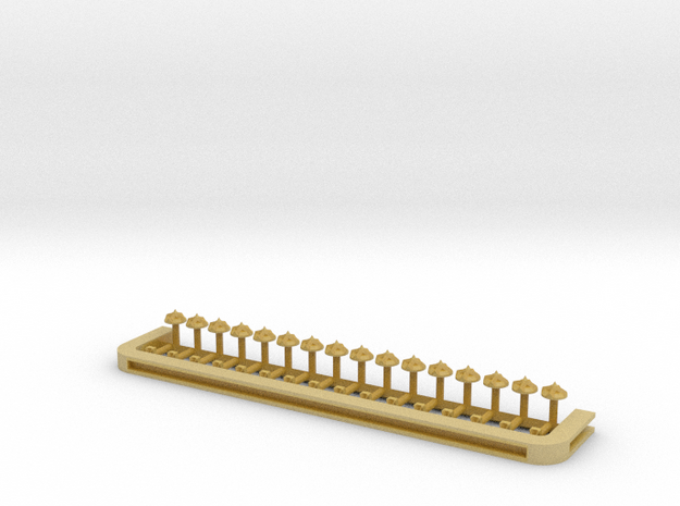 T-Scale Stone Viaduct Detail Parts (Small) in Tan Fine Detail Plastic