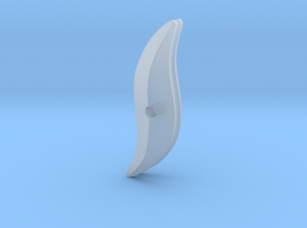 xena_belt_horn in Clear Ultra Fine Detail Plastic