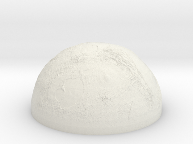 Planet (half sphere) in White Natural Versatile Plastic