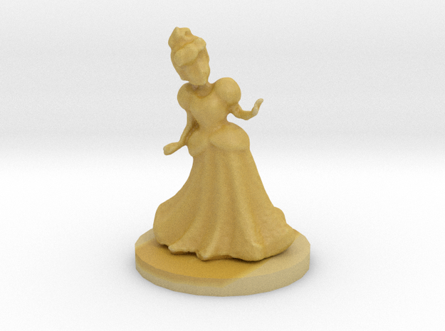 Princess (28mm Scale Miniature) in Tan Fine Detail Plastic
