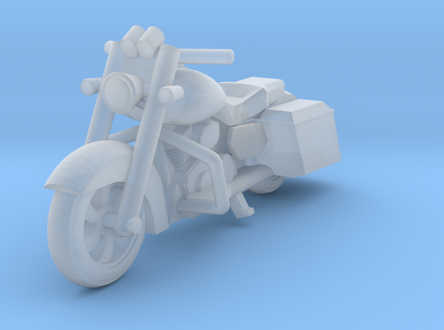 HO Scale King of the Road Motorcycle in Clear Ultra Fine Detail Plastic