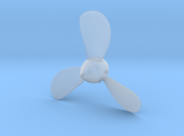 Titanic - Starboard 3-Bladed Propeller - Scale 1:1 in Clear Ultra Fine Detail Plastic