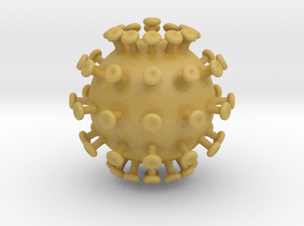 Coronavirus - coronaviridae in Tan Fine Detail Plastic