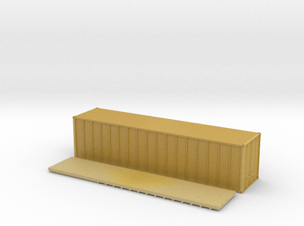N Scale 35' Container Ext Post (DI) in Tan Fine Detail Plastic