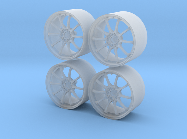 1/24 - 18'' RAYS Volk CE28N, model wheel (male) in Clear Ultra Fine Detail Plastic