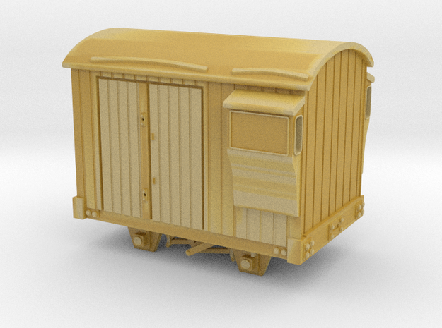 009 Brake Van With Duckets / Look Out's in Tan Fine Detail Plastic