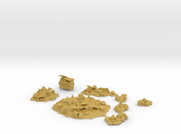 City Waste Trash Pile Set 1:160 by Outland Models in Tan Fine Detail Plastic