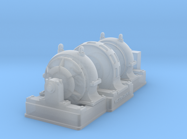 Milwaukee Road Motor Generator Set HO Scale  in Clear Ultra Fine Detail Plastic