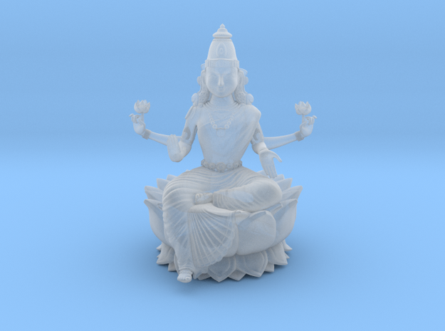 Goddess Maha Lakshmi in Clear Ultra Fine Detail Plastic