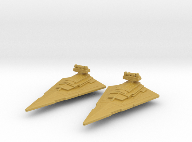 Imperial Class Star Destroyer 1/50000 x2 in Tan Fine Detail Plastic