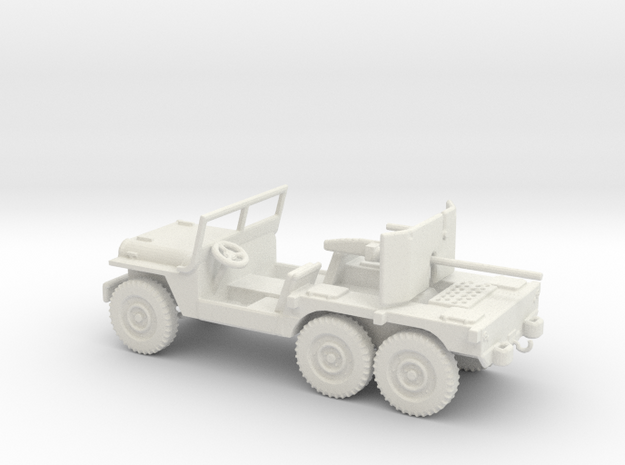 1/35 Scale 6x6 Jeep T14 37mm Gun Carrier in White Natural Versatile Plastic