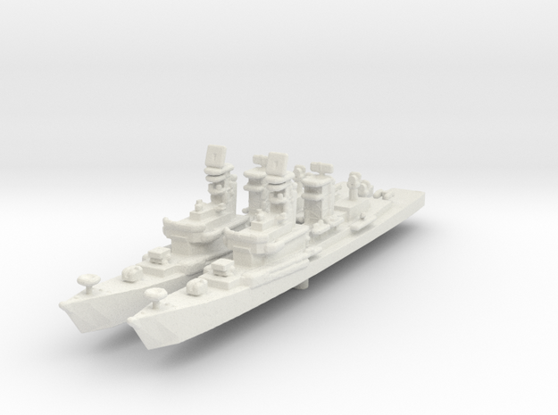 USS Farragut DDG-37 in White Natural Versatile Plastic: 1:2400