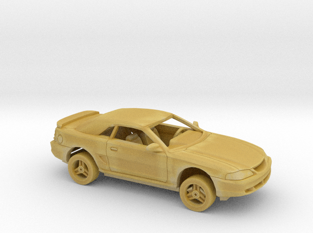 1/87 1994-98 Ford Mustang Closed Convertible Kit in Tan Fine Detail Plastic