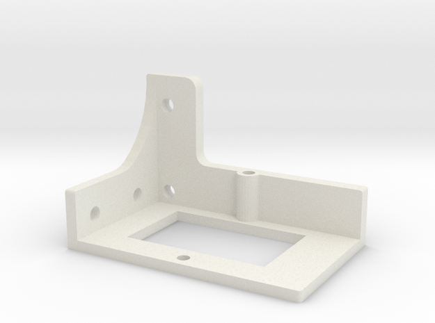 3d printer psu  holder with foot in White Natural Versatile Plastic