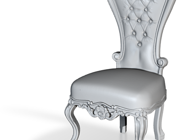 Barroque_Chair_Ver02_1-24_Rev01.0 in Tan Fine Detail Plastic