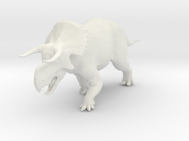 Nasutoceratops 1:72 / 1:35 / 1:18 in White Natural Versatile Plastic: 1:35
