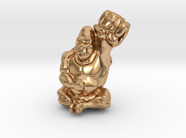 Gorilla Charm in Polished Bronze