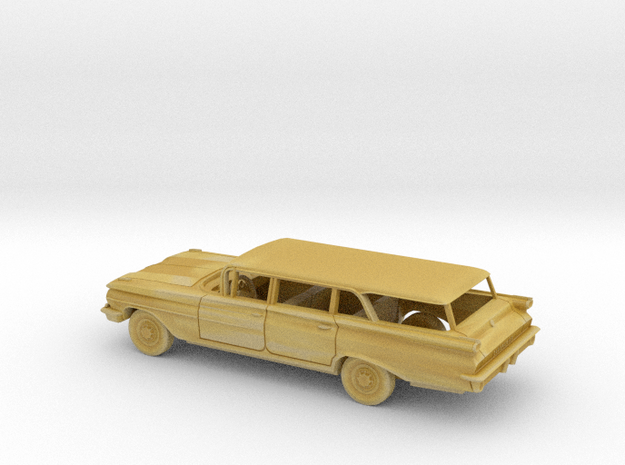 1/87 1959 Oldsmobile 88 Station Wagon Kit in Tan Fine Detail Plastic