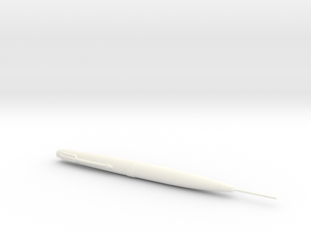 James Bond - Moonraker Poison Pen in White Processed Versatile Plastic