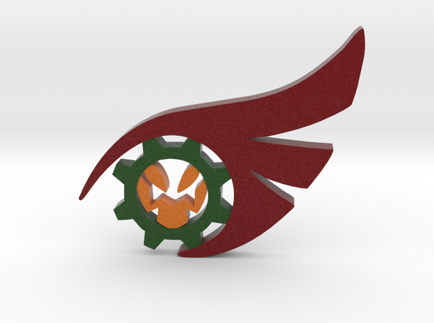 Cloqwork Orange Emblem in Natural Full Color Nylon 12 (MJF): Medium