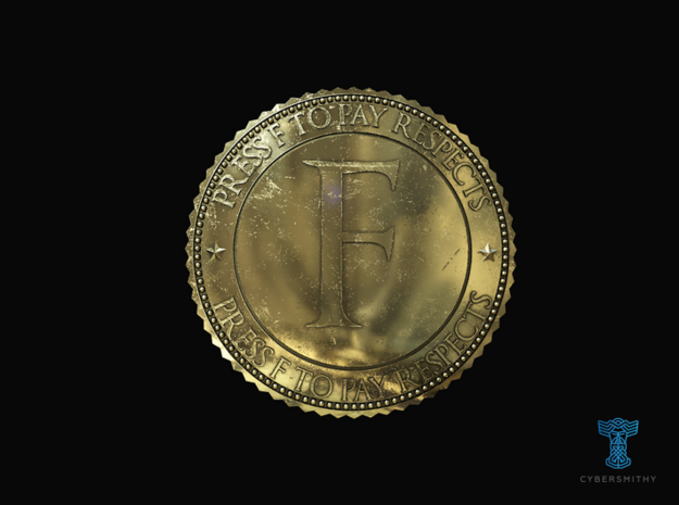Respect Coin in Polished Brass