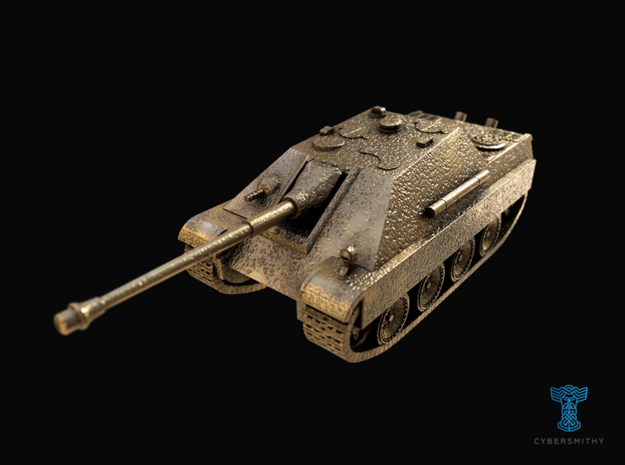 Tank - Jagdpanther - size Large in Polished Brass