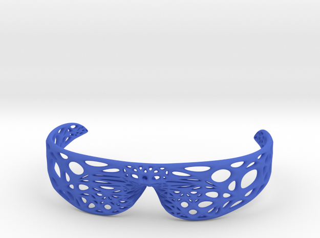 Hiing glasses for the blinds in Blue Processed Versatile Plastic