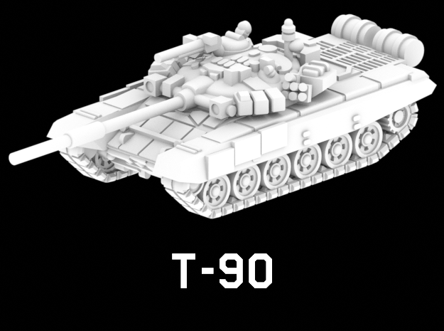 T-90 in White Natural Versatile Plastic: 1:220 - Z