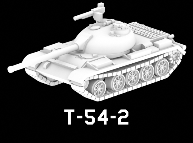 T-54-2 in White Natural Versatile Plastic: 1:220 - Z