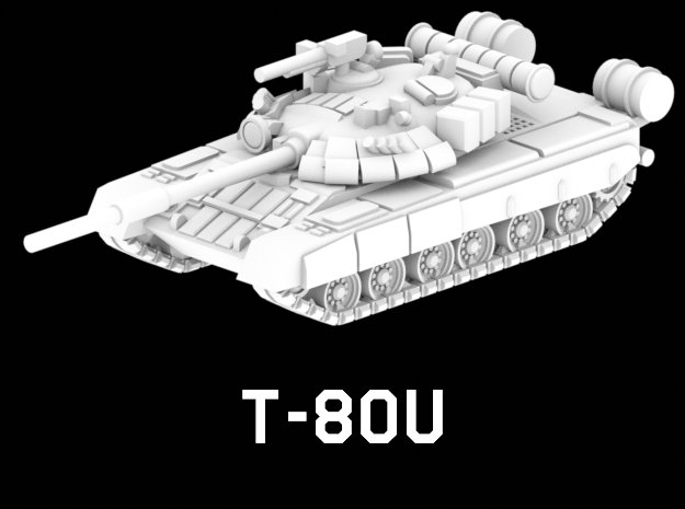 T-80U in White Natural Versatile Plastic: 1:220 - Z
