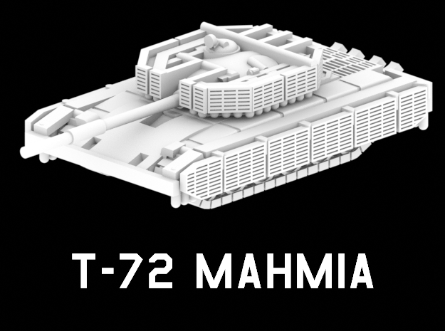 T-72 Mahmia in White Natural Versatile Plastic: 1:220 - Z