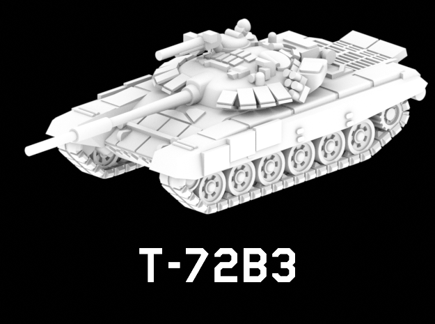 T-72B3 in White Natural Versatile Plastic: 1:220 - Z