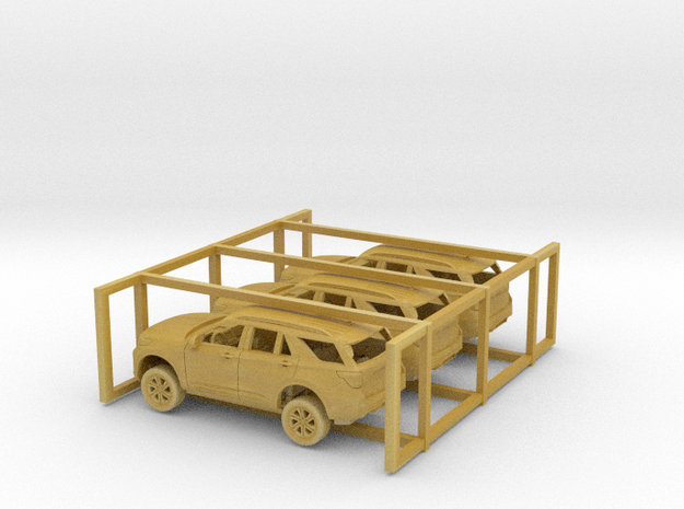 1/160 2020 Ford Explorer 3 Car Set Kit in Tan Fine Detail Plastic