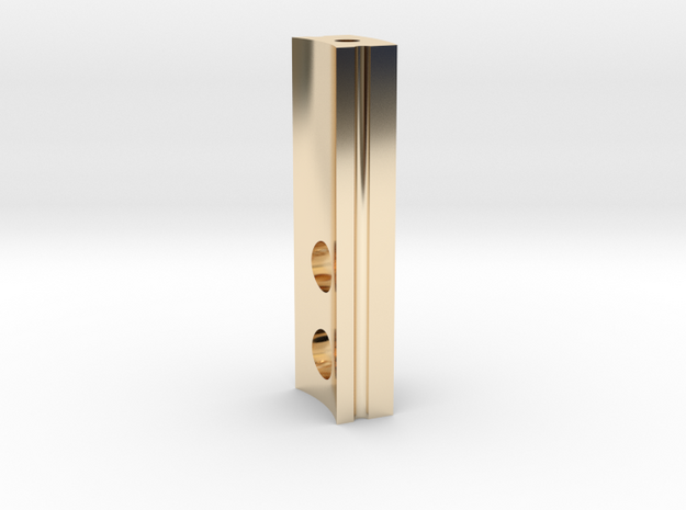 Spare Parts -  Chamber Addon - Console Block in 14k Gold Plated Brass