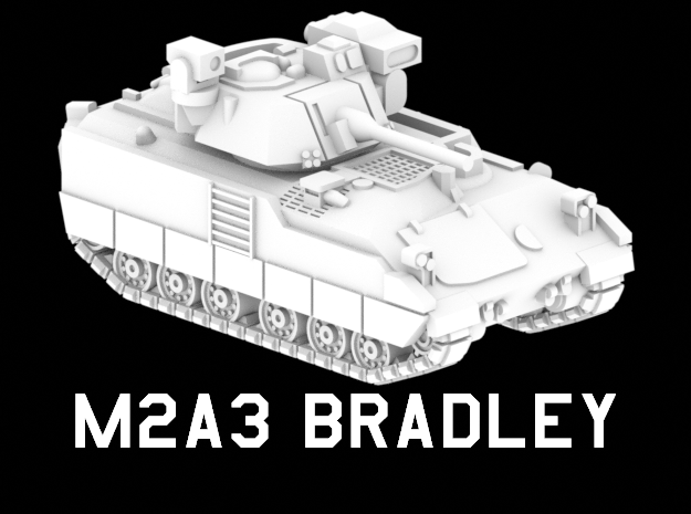 M2A3 Bradley in White Natural Versatile Plastic: 1:220 - Z