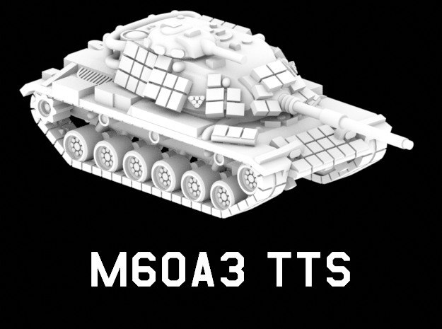 M60A3 TTS in White Natural Versatile Plastic: 1:220 - Z