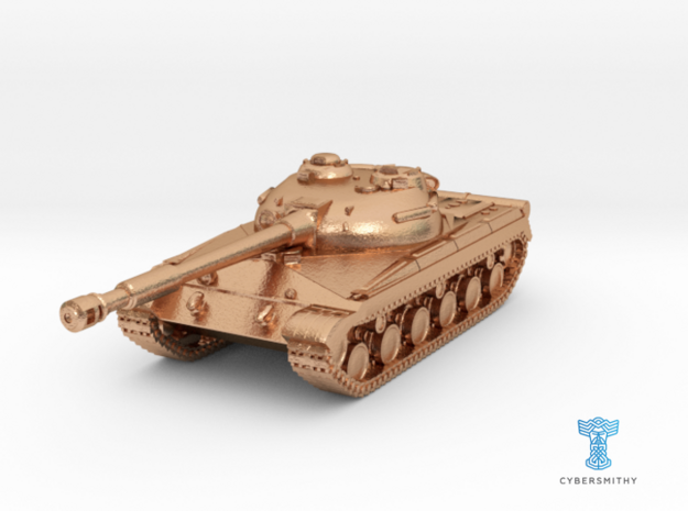 Tank - T-64 - Object 430 - scale 1:160 - Large in Polished Bronze