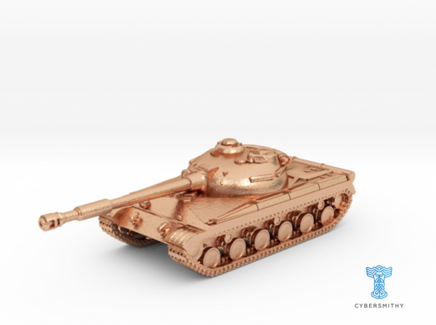Tank - T-64 - Object 430 - scale 1:220 - Small in Natural Bronze